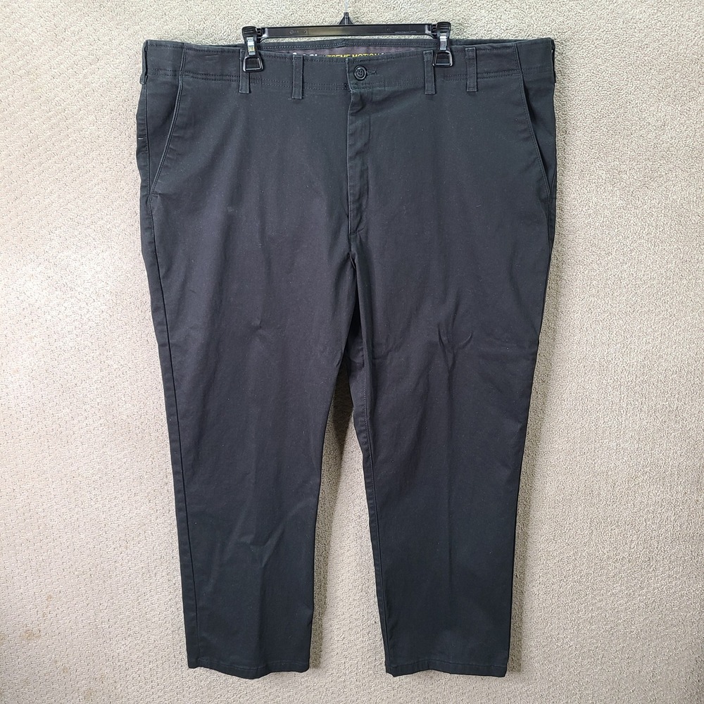 Lee Pants Mens 48x29 Black Extreme Motion MVP Regular Straight Cotton Casual